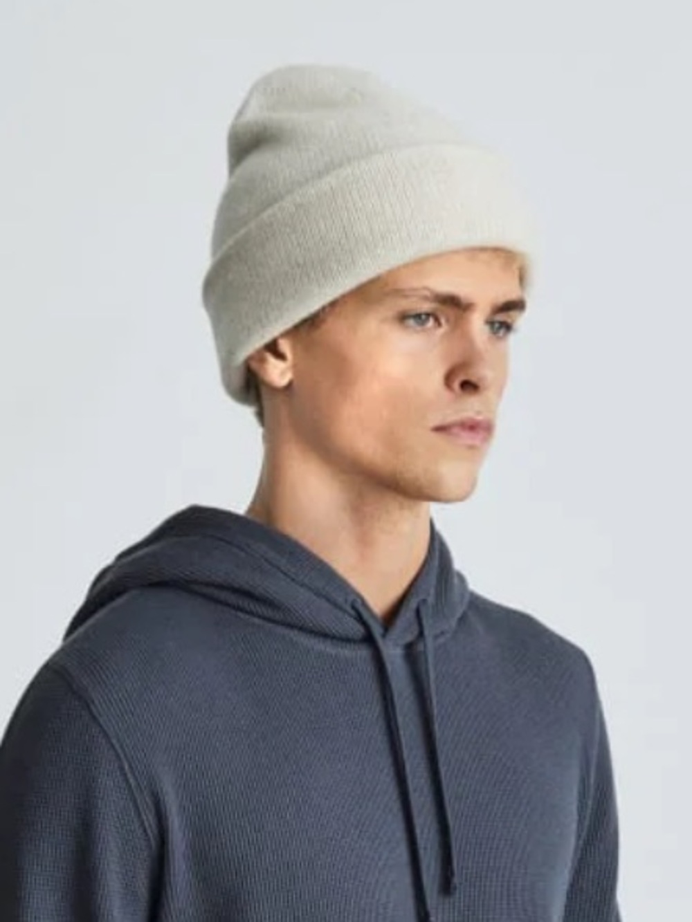 Everlane Heathered Oat Felted Merino Beanie
